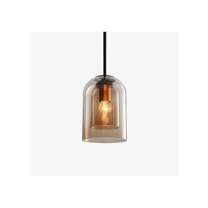 Suspension lampe en verre Miel -E27-