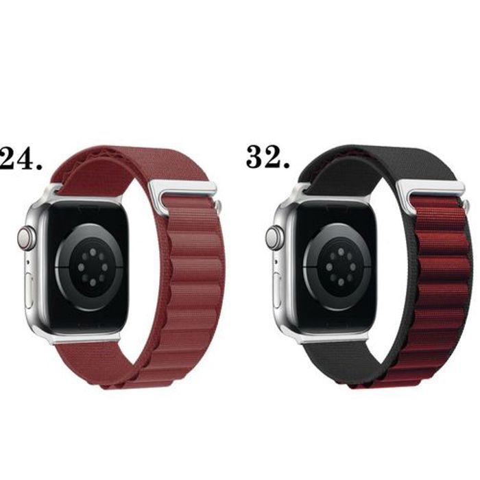 .2Pack.  Alpine Loop Nylon Sport Strap for Apple Watch 42/44/45/49mm-541