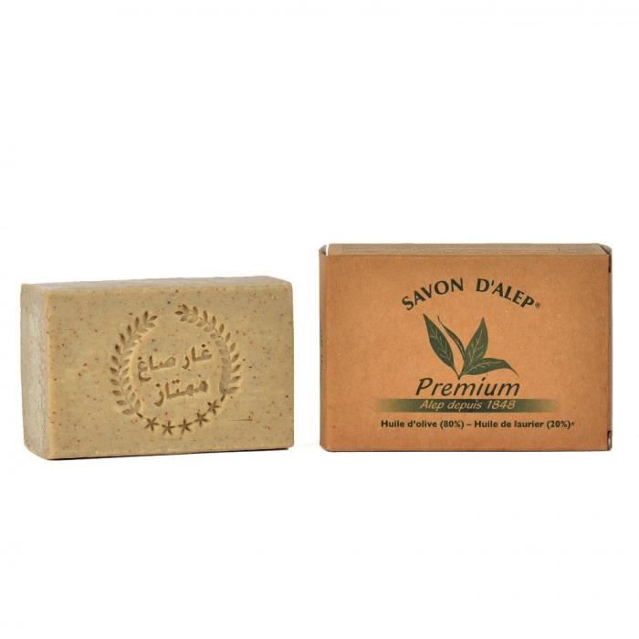 Savon d'Alep Premium Enrichi aux pépins de figues de barbarie