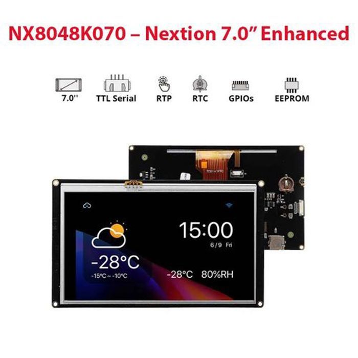 NX8048K070 Nextion 7.0 Enhanced 7 pouces Ecran tactile RESISTIF USART