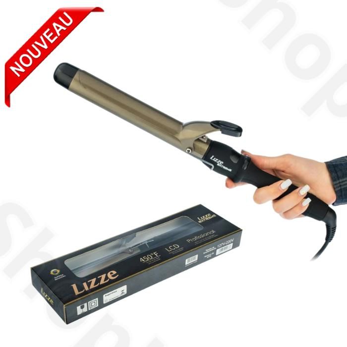 Lisseur Cheveux Fer à friser modeleur Lizze modèle EXTREME diamètre 32 mm