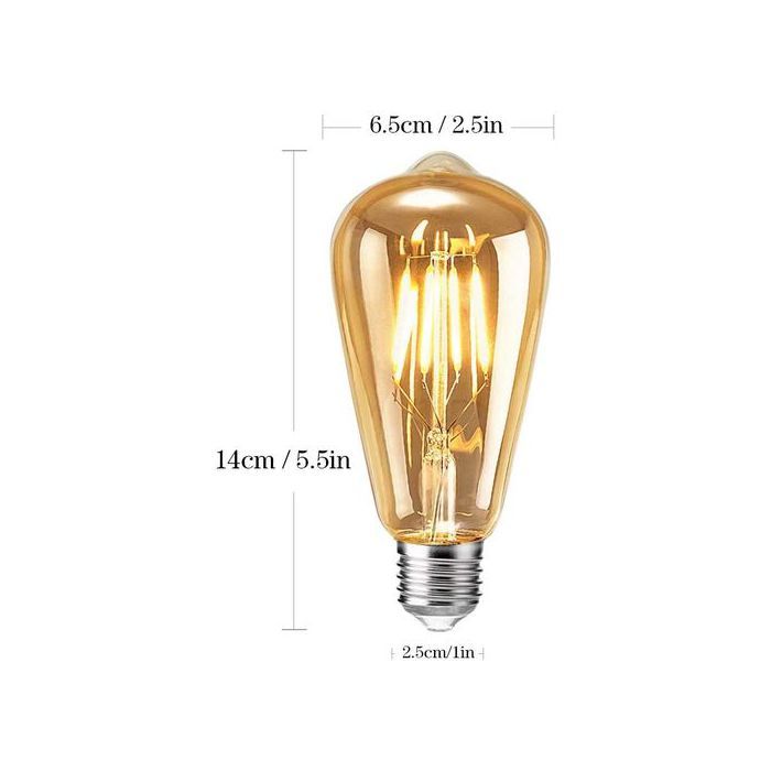 Ampoule Décorative Filament Edison E27 - LED 4W
