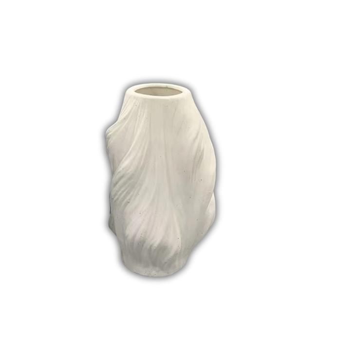 Vase - ZEPHYR - 22x21x33,5 cm - Céramique - Style Contemporain - Design Moderne