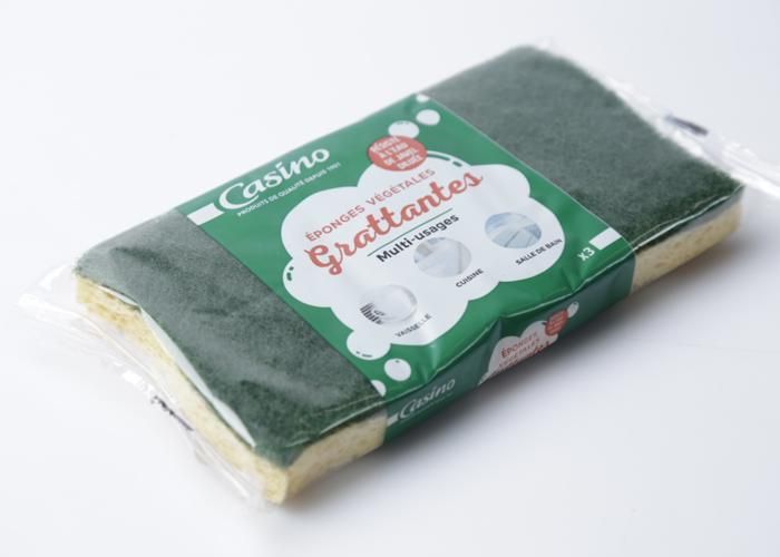 CASINO Eponges végétales grattantes - 3 pièces