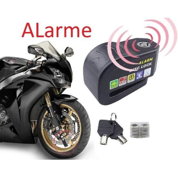 Cadenas Antivol pour Moto avec Alarme Puissante