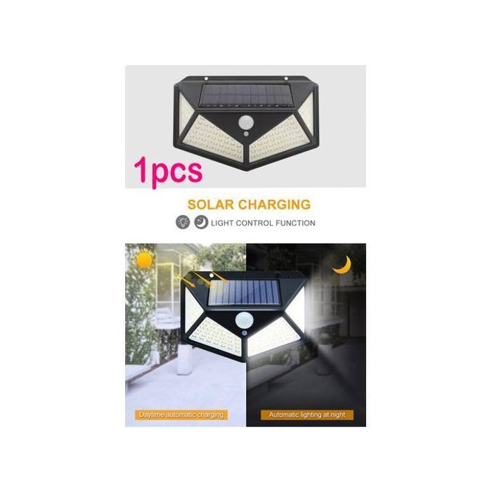 Lumière led source capteur de mouvement applique murale solaire alimenté