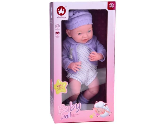 Poupée bébé - GENERIC - Poupée bébé - 40 cm - Violet - Compagnon de jeu éducatif