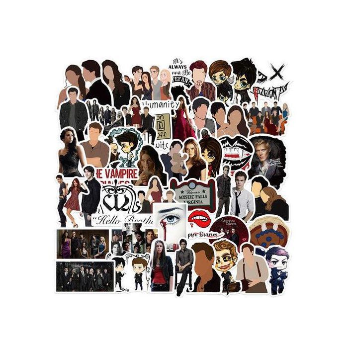50pcs The Vampire Diaries 2 TV Show Stickers
