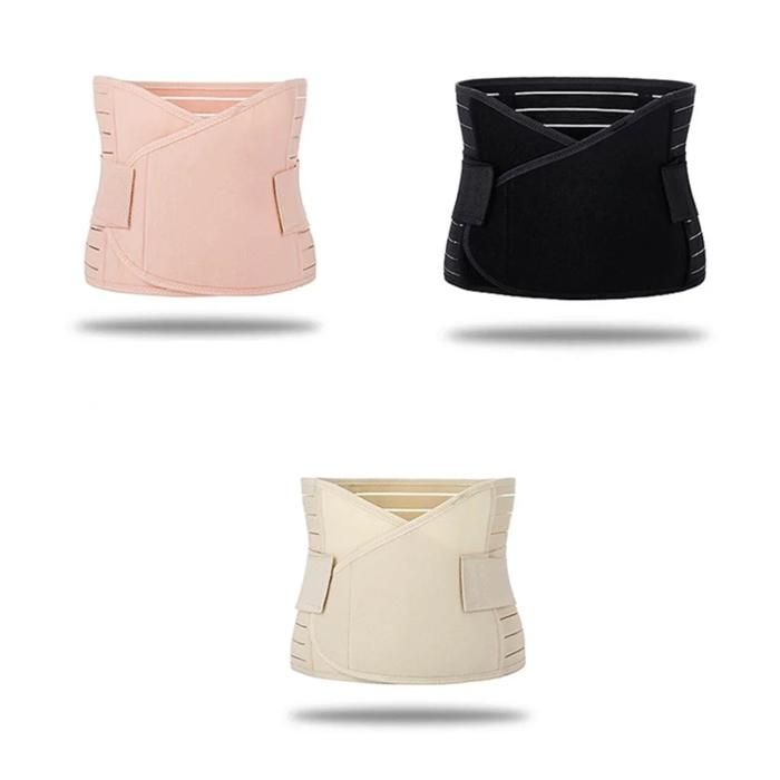Lot de 3 ceintures de récupération post-partum réglables – Ceinture réglable pour les hanches, (Couleur aléatoire)