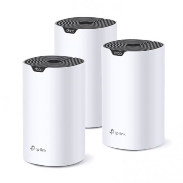 Système maillé - TP-Link - Deco S7 - Pack de 3 - Wi-Fi AC1900 - Couleur Blanc et Noir