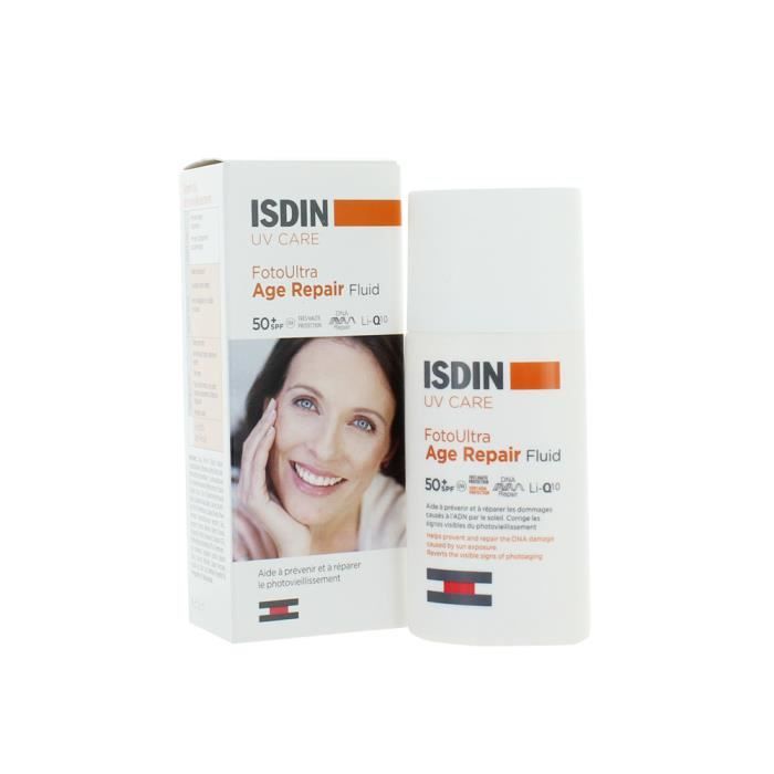 Crème solaire - ISDIN - FotoUltra Age Repair - SPF50+ - 50ml - Hypoallergénique