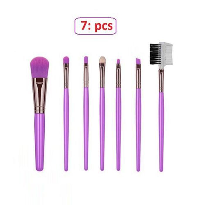 Ensemble de 7 pinceaux de maquillage essentiels pour les yeux pour le mélange