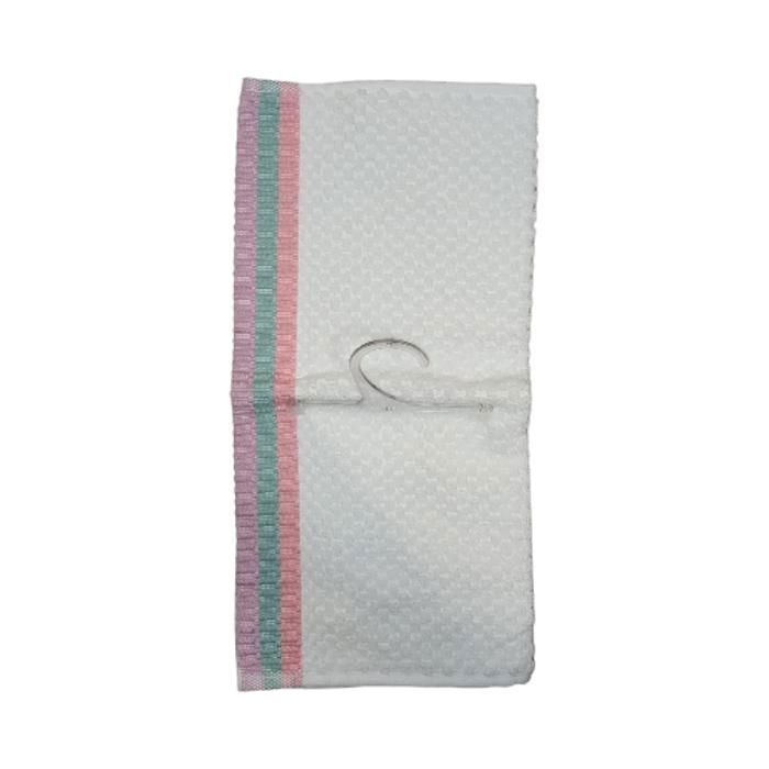 Serviette - GENERIC - ILONA - 30x30 cm - 500g - Jacquard - Blanc