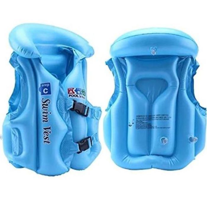 Gilet de natation - Petit - Gonflable - PVC - 3-5 ans - Flottabilité sécurisée, couleur aliatoire