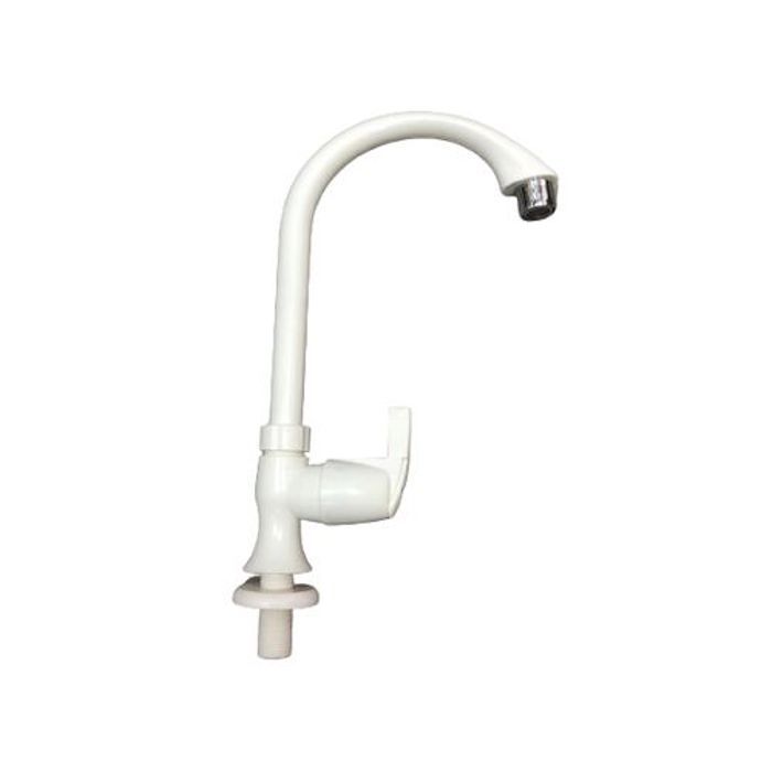 Robinet Cuisine Froid Mural Blanc