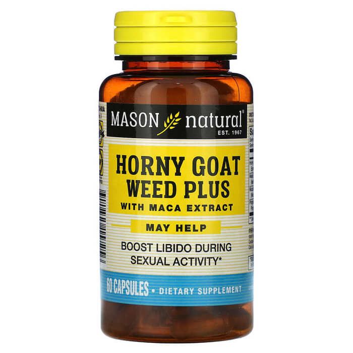 Horny Goat Weed Plus, à l'extrait de maca, 60 capsules