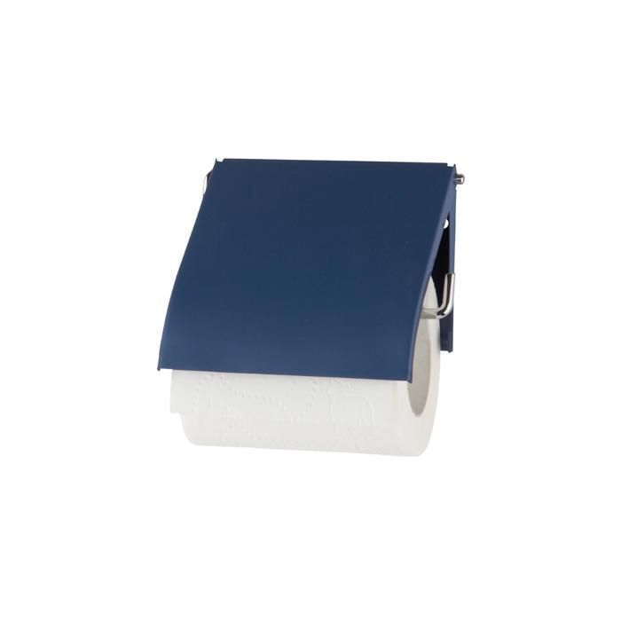 Porte-papier WC - YATOUT HOME - Soft Touch - Bleu foncé - 12.5X13CM - Élégant et pratique