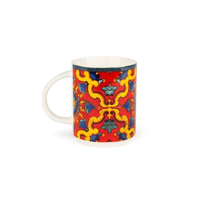 Mug Décoré - EXCELSA - Trinacria - 30 cl - Multicolore - Vintage - Porcelaine