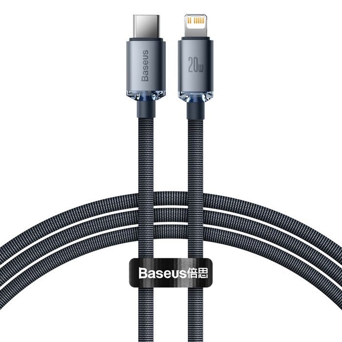 BASEUS TYPE-C - LIGHTNING CABLE, CRYSTAL SHINE SERIES FAST CHARGING D