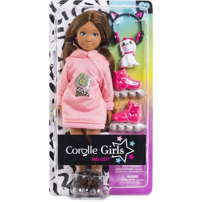 Poupée Mannequin - COROLLE - Melody Music et Mode - 28 cm - 6 accessoires - Senteur vanille - Dès 4 ans