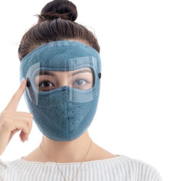 Masque protection du visage épais et chaud pour moto