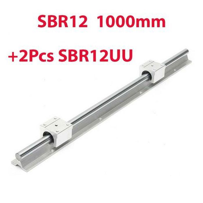 SBR12 1000mm rail linéaire avec deux roulements SBR12UU