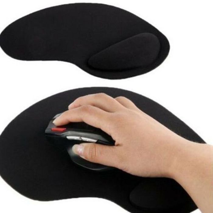 Tapis de souris - Confort - Gel - Antidérapant - Ergonomique - Noir