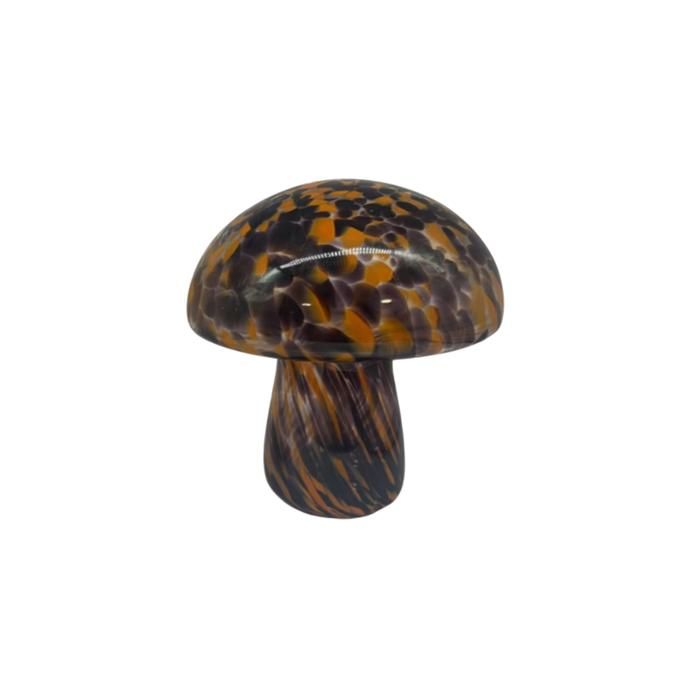 SHAMPIGNON LAMP LED EN VERRE  MOUCHTE 23x23x26cm