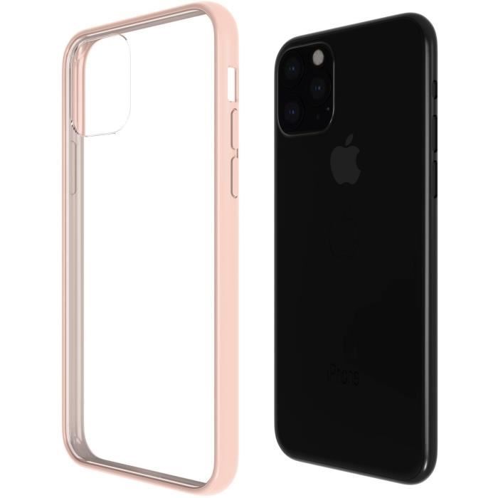 QDOS Coque Hybrid Black Frame pour Iphone 11 Pro - Rose