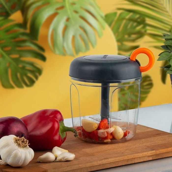 Hachoir manuel - Non spécifié - 1060cc - Plastique et acier - Couleur noire - 3+1 lames