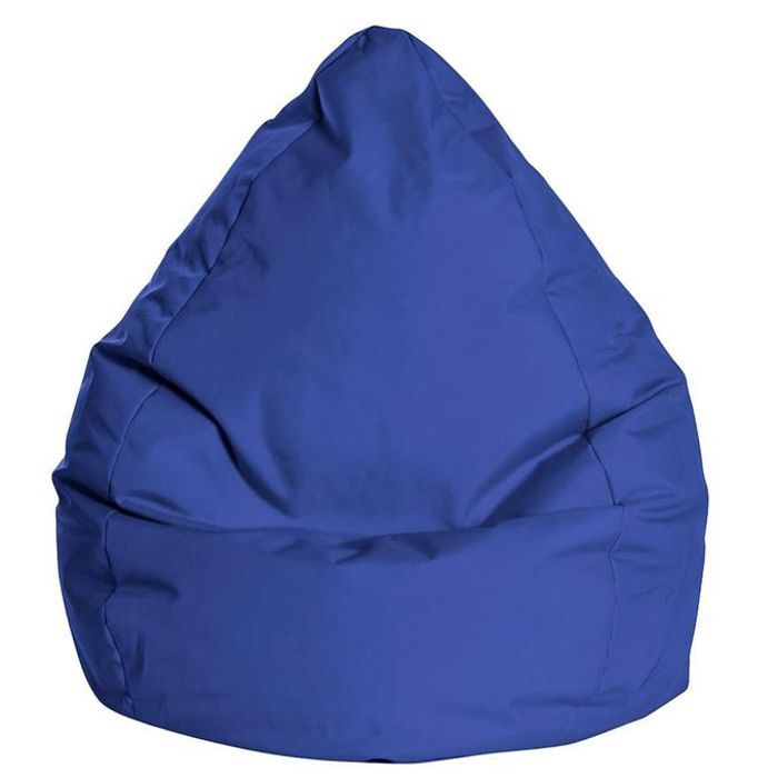 Pouf Bean Bag Impermeable ronde - Bleu Saphire