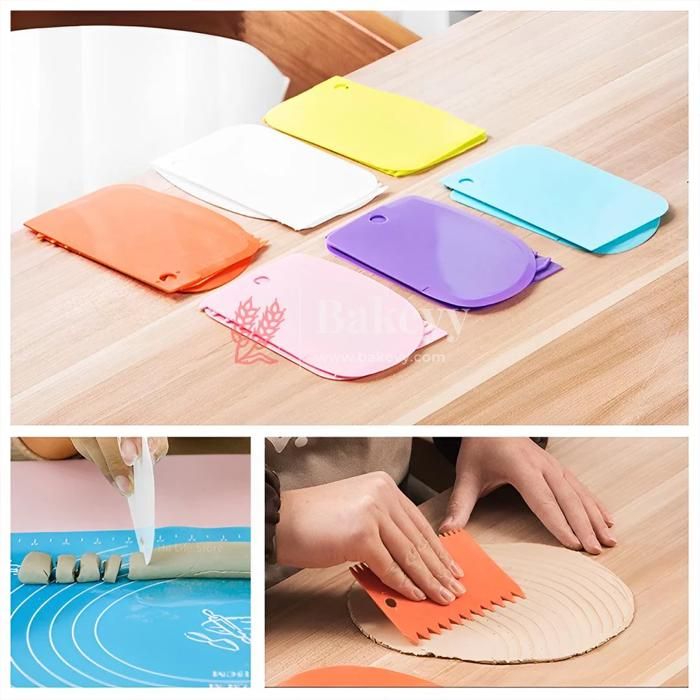 Grattoir à spatule pour gâteau, 3pcs pour fête d'anniversaire, grattoir à gâteau(Couleur aléatoire)