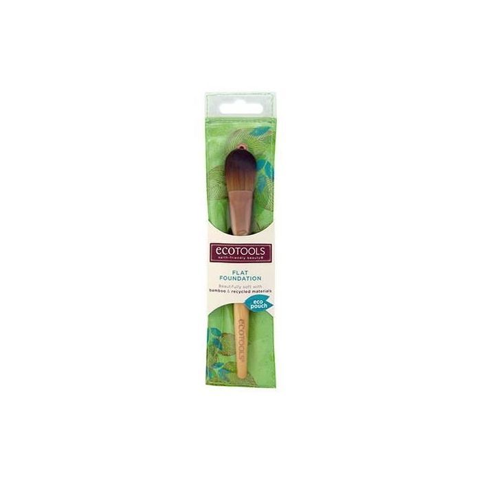 Pinceau plat Foundation - EcoTools - Bambou - Matériaux recyclés - Application uniforme
