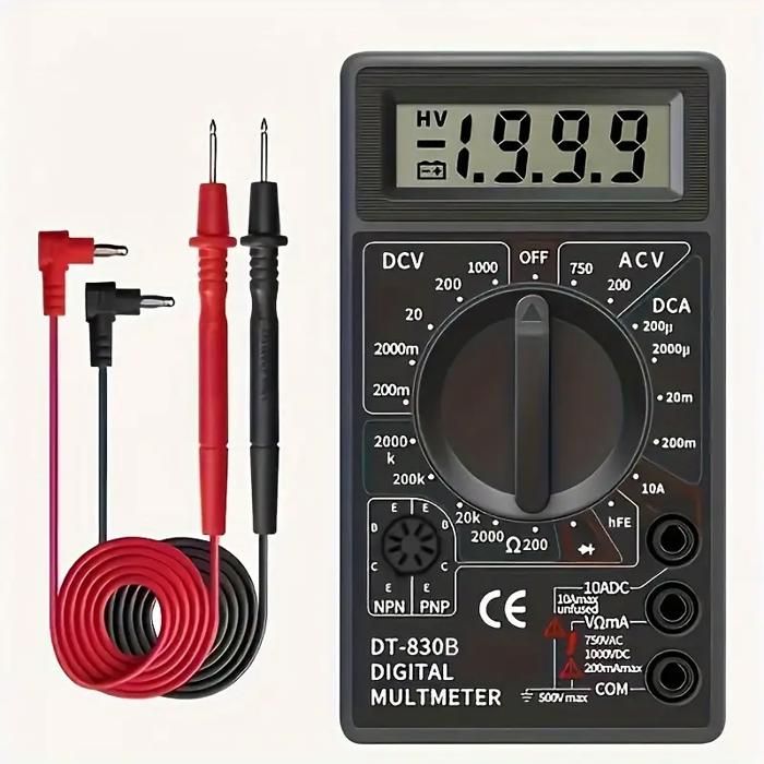 SHAWTY 1pc Multimètre Numérique Portable avec Écran LCD Rétroéclairé -
