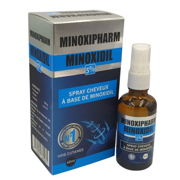 SPRAY minoxipharm 5% POUR LA CHUTE DE CHEVEUX