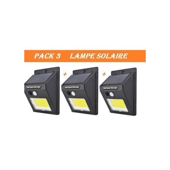 Pack de 3 Lampe solaire d'extérieur 20 LED
