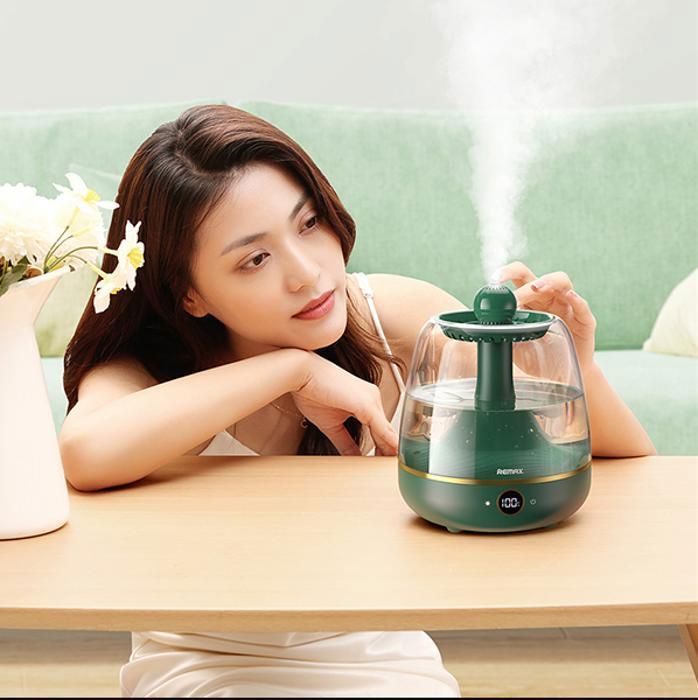 Humidificateur & Diffuseur a vapeur d'huiles essentielles 1.6L vert RT-A700 Remax