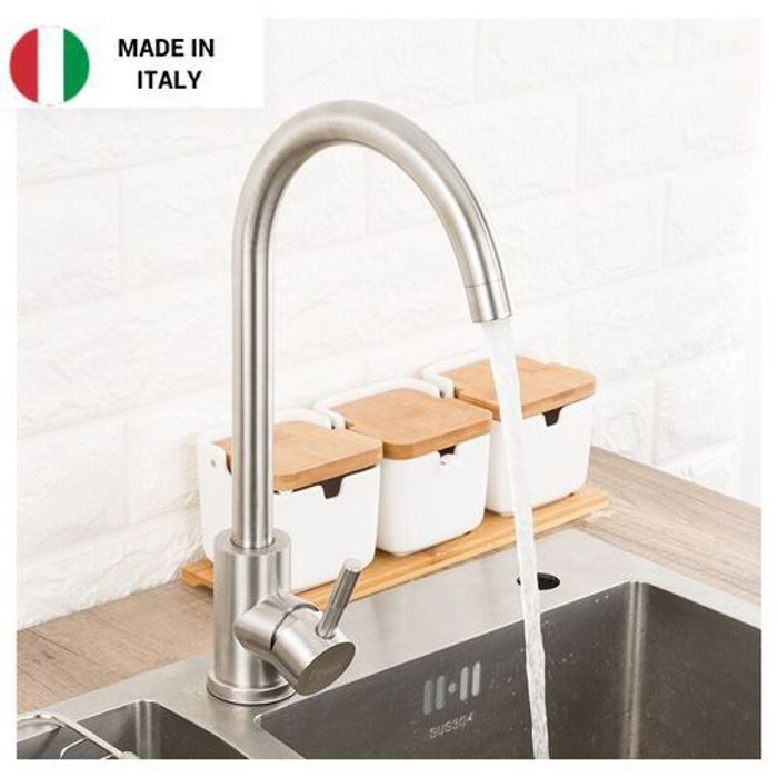 Mitigeur Cuisine Chromé Acier Pro