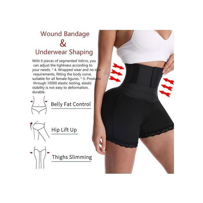 2 en 1 Sexy dentelle Shapewear femmes taille formateur bout à bout corps Shaper