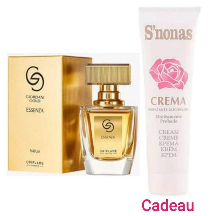 Parfum Giordani Gold Essenza + S'Nonas Crème Hydratante en glycérine pour mains et pieds 150ml CADEAU