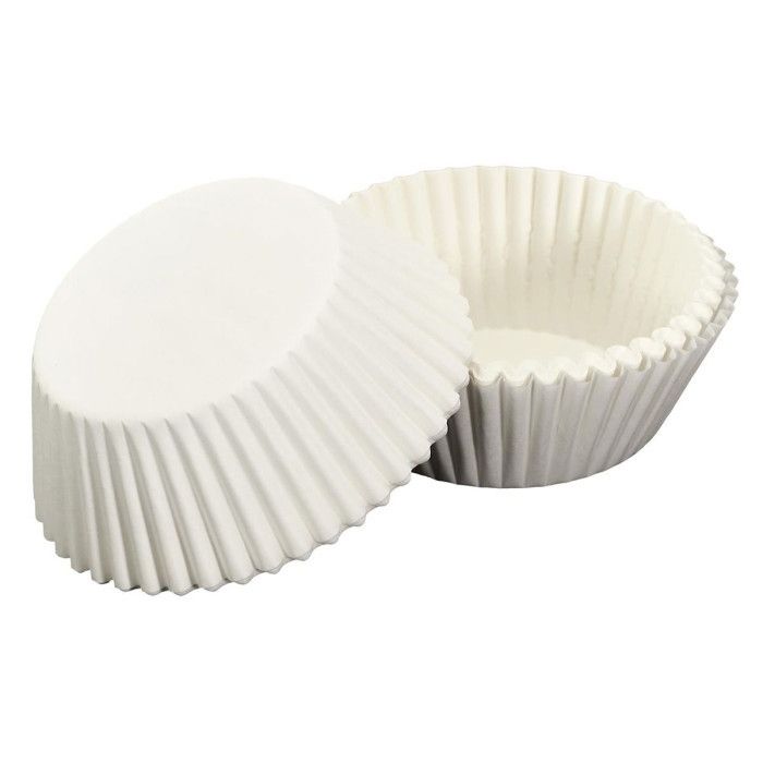 Lot de 100 Caissettes de Cuisson "Papier" 7cm Blanc