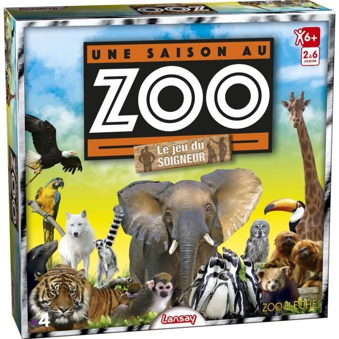 LANSAY - UNE SAISON AU ZOO® - Le Jeu du Soigneur - Jeu de société - 2 à 6 joueurs - Dès 6 ans