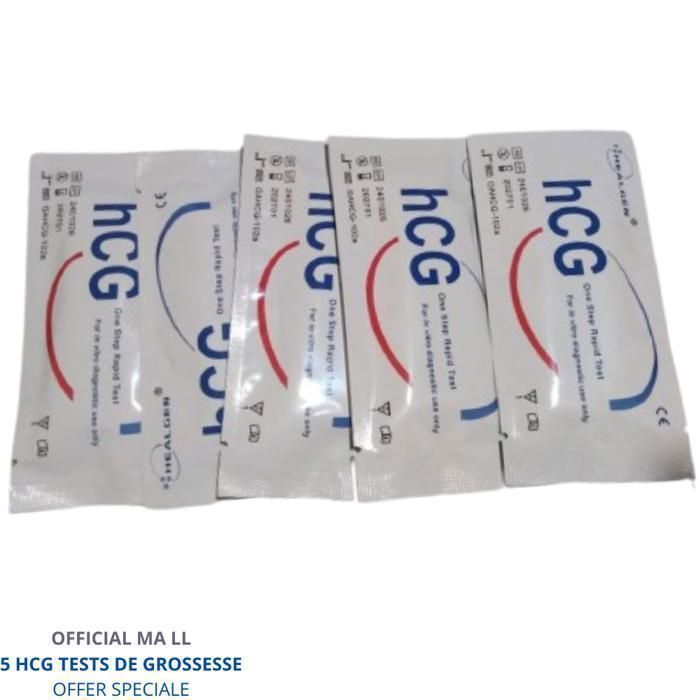 Boite de 5  HCG TEST DE GROSSESSE  Healgen hcg - OFFER SPECIAL