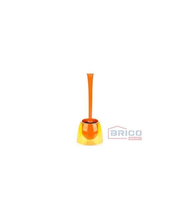 BROSSE WC NEON ORANGE TRANSPARENTE