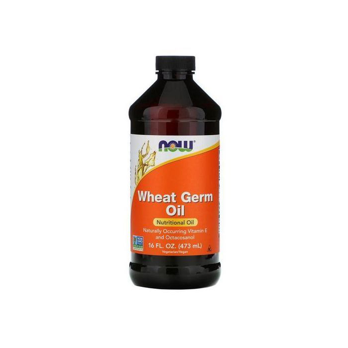 Now Foods Huile de Germe de Blé - Vitamine E et octacosanol d'origine naturelle, 473ml