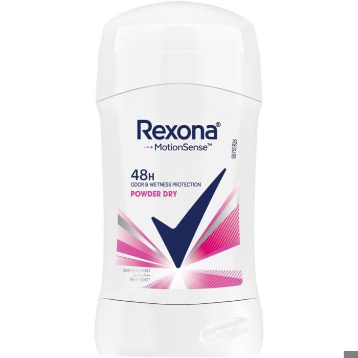 Déodorant Stick - REXONA - Powder Dry - 40ML - Protection longue durée - Sans alcool