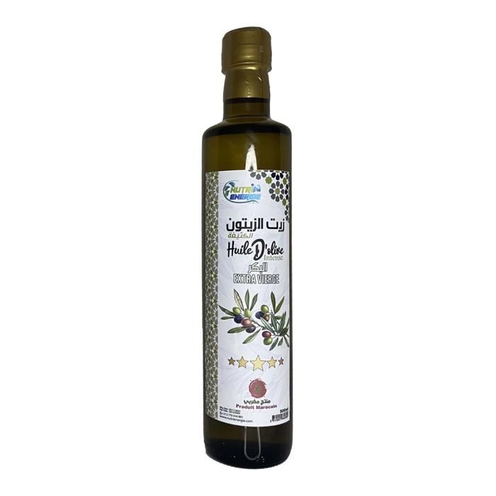 500ml Huile D'Olive (Intense) Extra Vierge Récolte -Zéro sel- 100 % Pure et Naturelle
