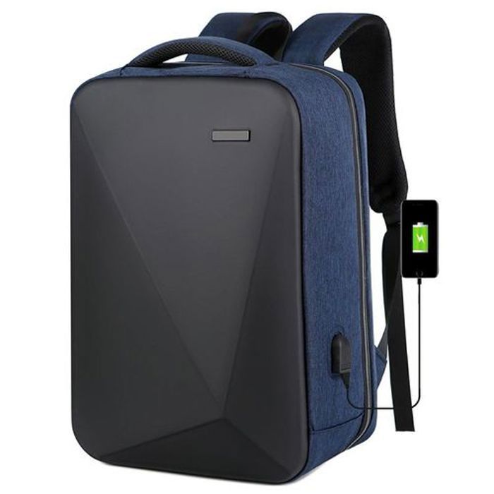 Sac á Dos PC Portable, Cartable luxe pour Voyage Affaire Scolaire,Bleu