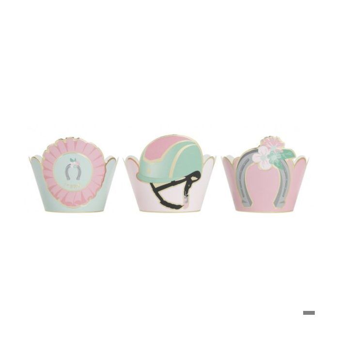 Caissettes cupcakes équitation