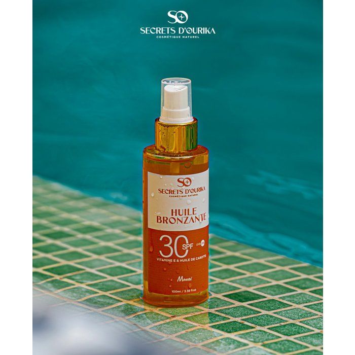 Huile Bronzante a basé de vitamine E et huile de carotte 100 ml